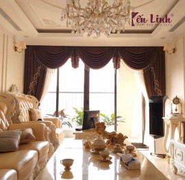 Mẫu rèm vải cao cấp cho phòng khách và phòng ngủ