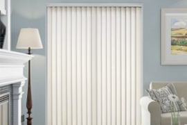 Mẫu rèm văn phòng giá rẻ kiểu rèm lá dọc dây kéo xoay lật