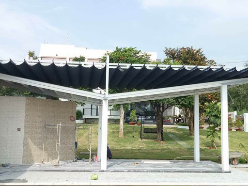 Dịch vụ lắp đặt mái che di động giá rẻ tại Bình Giang